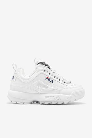 FILA Disruptor 2 Premium Sneakers White / Navy / Red,Mens Shoes | CA.HTPCYF716